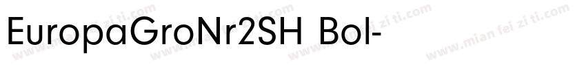 EuropaGroNr2SH Bol字体转换